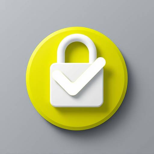 Datenschutzsymbol: Ein Schloss mit einem Haken, das Sicherheit und Schutz der Daten repräsentiert.